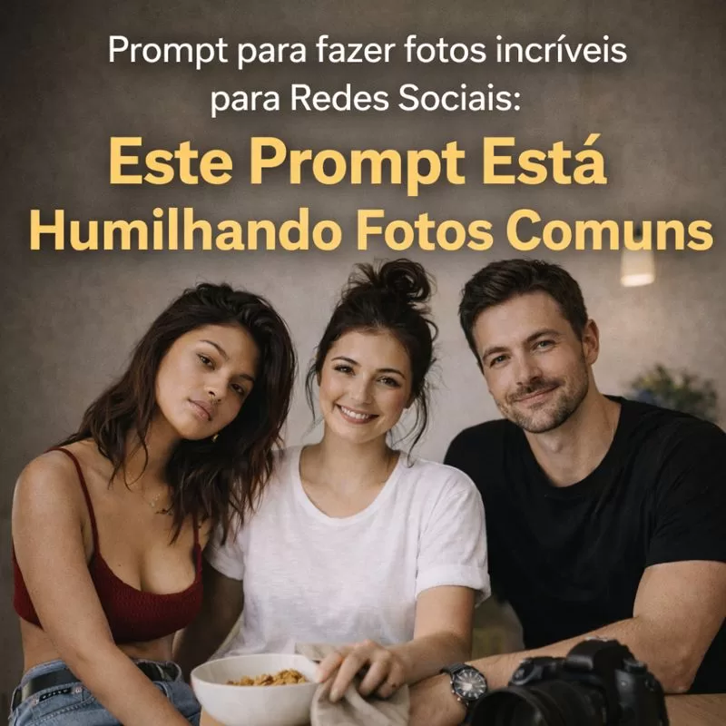 Prompt para fazer fotos incríveis para Redes Sociais