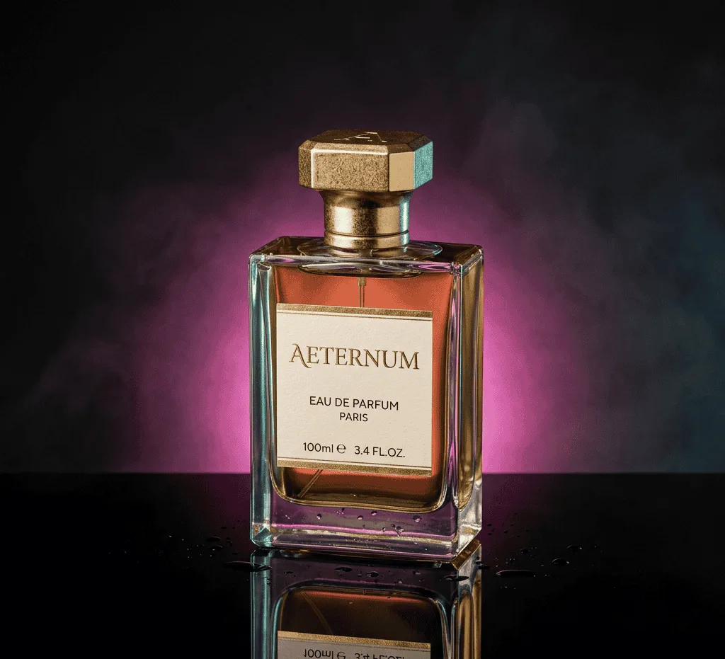 Prompts Claude para Fotografia fotografia de produto fotorrealista de um frasco de perfume